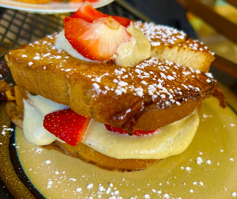 Strawberry Cheesecake French Toast at Green Street Eatery on Long Island